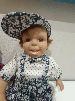 Pareja de muñecos vintage