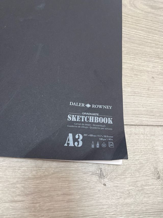 Caderno de Esboços Daler Rowney A3 140gr 20 folhas