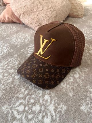 Gorra Original Louis Vuitton Marrón Dorada