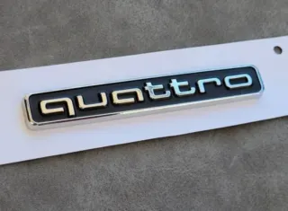 Audi QUATTRO Emblema Logo de Maletero 95x15mm