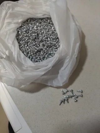 Tornillos rosca chapa 3 x 12 mm bolsa pesa 1,8kg