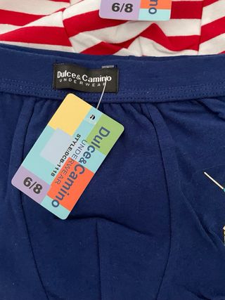 Calzoncillos niño Dulces Camino Talla 6/8