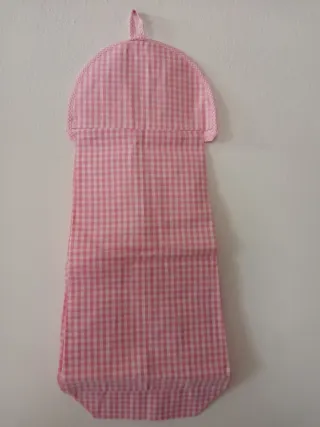 Portapannolini da appendere con cuore rosa