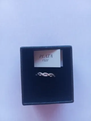 Anillo de plata trenzado de joyería José Luis