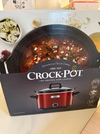 Crock-Pot Cocina Lenta Roja 3.5L Sin abrir