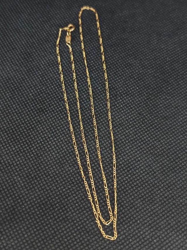 Cadena oro 18k tipo fígaro fina.051-02-00469
