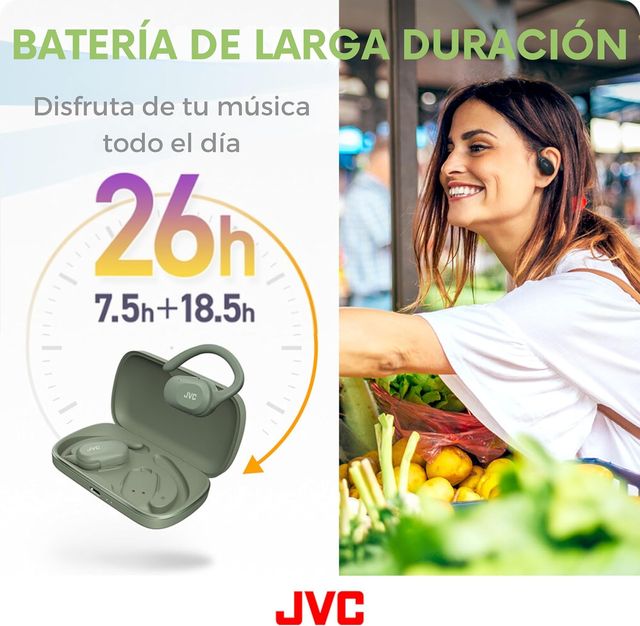 Fones de ouvido JVC Bluetooth sem fio novos