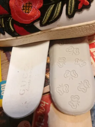 Zapatillas Gucci Blancas Bordadas