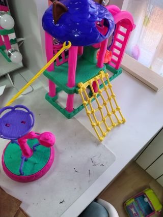 Pack Enchántimals Casa Árbol, columpio, carroza,