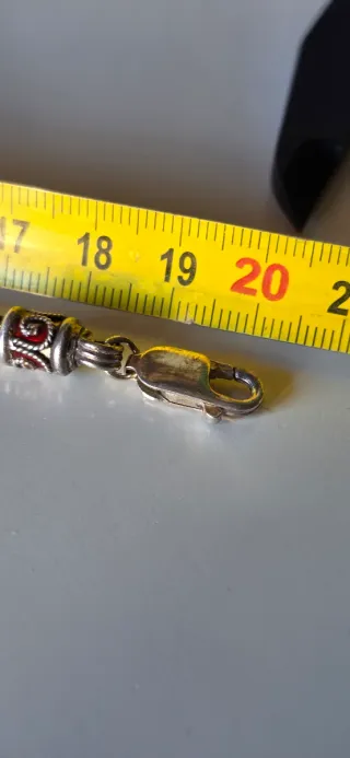 Pulsera Plata Vintage Cola Ratón Multicolor