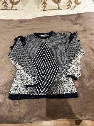 Jersey con flecos talla única