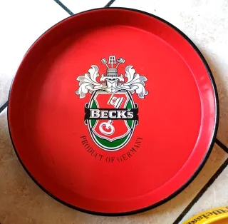 lotto Vassoi Birra Beck's Peroni Konig vintage