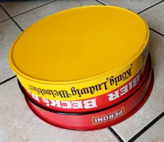 lotto Vassoi Birra Beck's Peroni Konig vintage