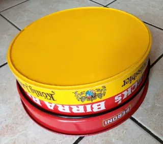 lotto Vassoi Birra Beck's Peroni Konig vintage