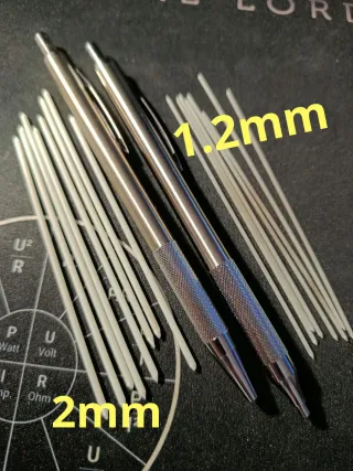 Lápices Fibra Vidrio Limpieza Moneda 1.2mm 2mm