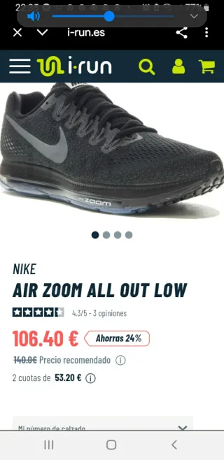 Zapatillas Nike Zoom All Out Azules