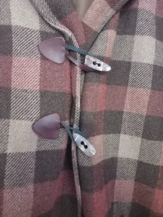 Trenca cuadros capucha