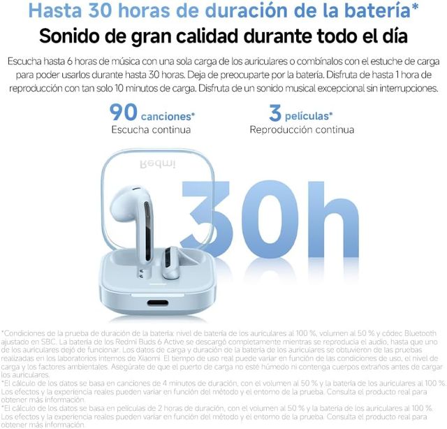 Xiaomi Redmi Buds 6 Active Auriculares