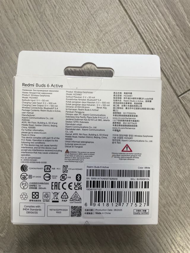 Xiaomi Redmi Buds 6 Active Auriculares