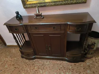 Mueble de entrada madera maciza con cajones