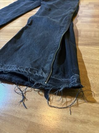 Zara Jeans Flare Zip Neri