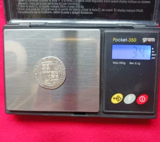 1 Real Plata Reyes Católicos