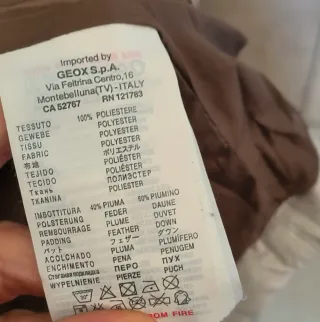 Geox Giubbotto Imbottito Donna Beige Taglia 42