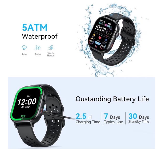 Reloj Inteligente Jugeman Negro