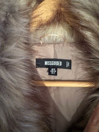 Abrigo pelo sintético beige/marrón Tall