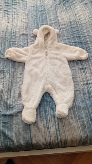 Tutina H&M 56 cm Orsetto Bianco