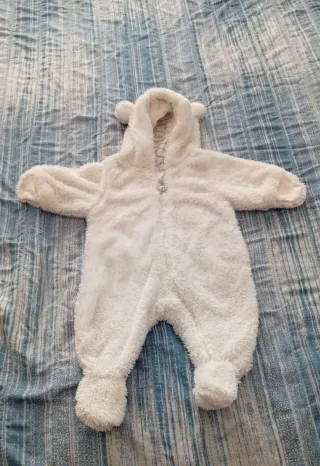 Tutina H&M 56 cm Orsetto Bianco