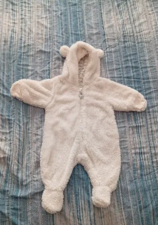 Tutina H&M 56 cm Orsetto Bianco