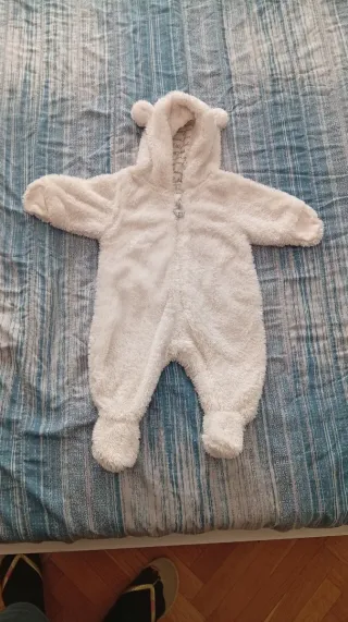 Tutina H&M 56 cm Orsetto Bianco