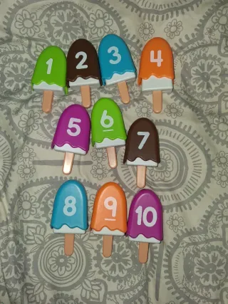 Juego helados numéricos juguete