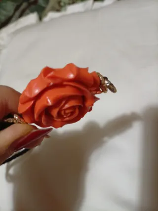 Collana vintage Rosa Pasta di Corallo