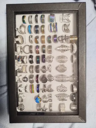 Lote de Anillos Acero Inoxidable 70 unidades