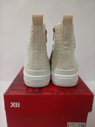 Botines Xti Beige/Blanco