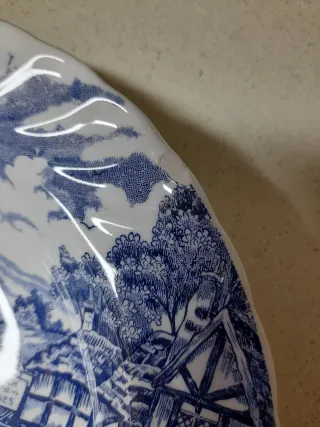 Vajilla Ceraminter Vintage Azul y Blanco