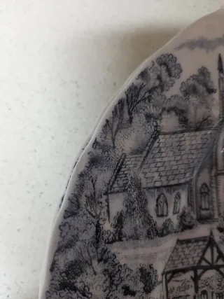 Vajilla Ceraminter Vintage Azul y Blanco