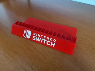 Soporte 16 juegos Nintendo Switch Rojo