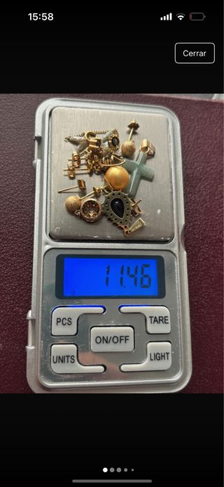 Lote Joyería Vintage Oro y Verde