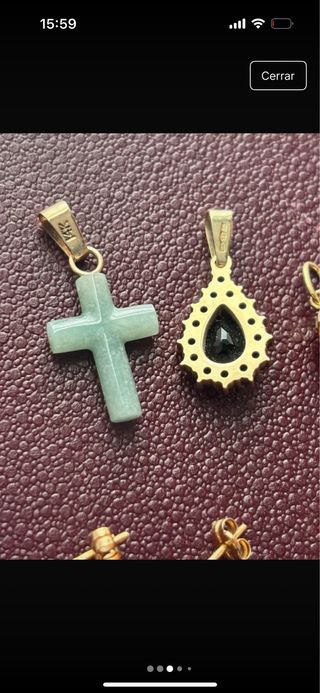 Lote Joyería Vintage Oro y Verde