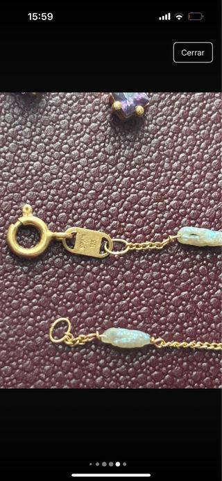 Lote Joyería Vintage Oro y Verde