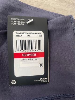 Mallas Under Armour Moradas Talla XS