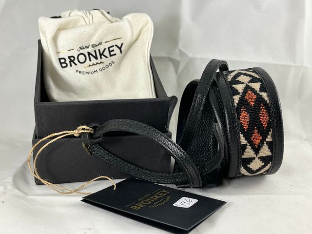 Correa Cámara Bronkey Jaipur Cuero y Tela