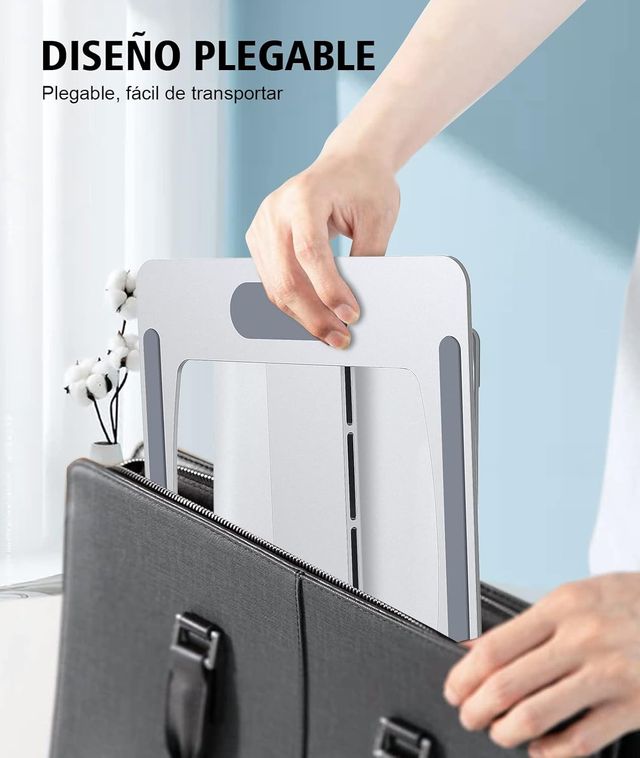 Suporte Ajustável de Mesa para Laptop em Alumínio