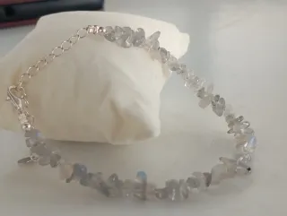 Pulsera chips labradorita natural cierre ajustable