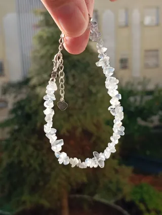 Pulsera chips labradorita natural cierre ajustable