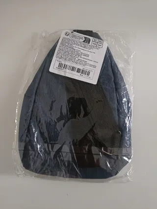 Bandolera azul y gris