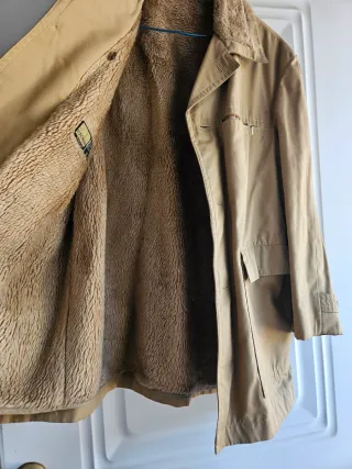 Gabardina Beige Hombre